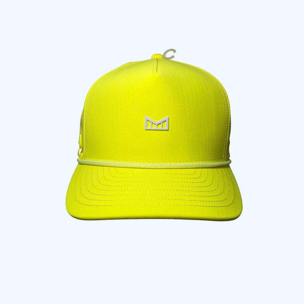 NEW Melin Hydro Odyssey Links Neon Snapback Hat Mens Golf Water Resistant Small
